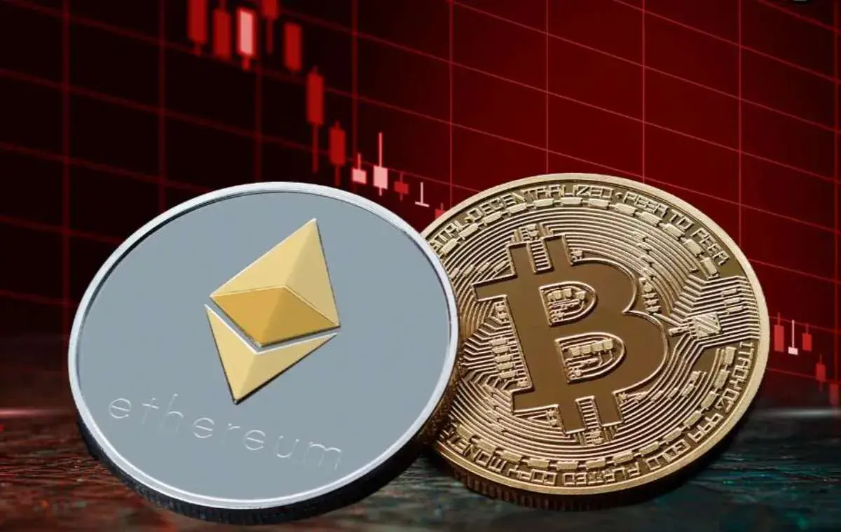 قیمت بیتکوین و اتریوم